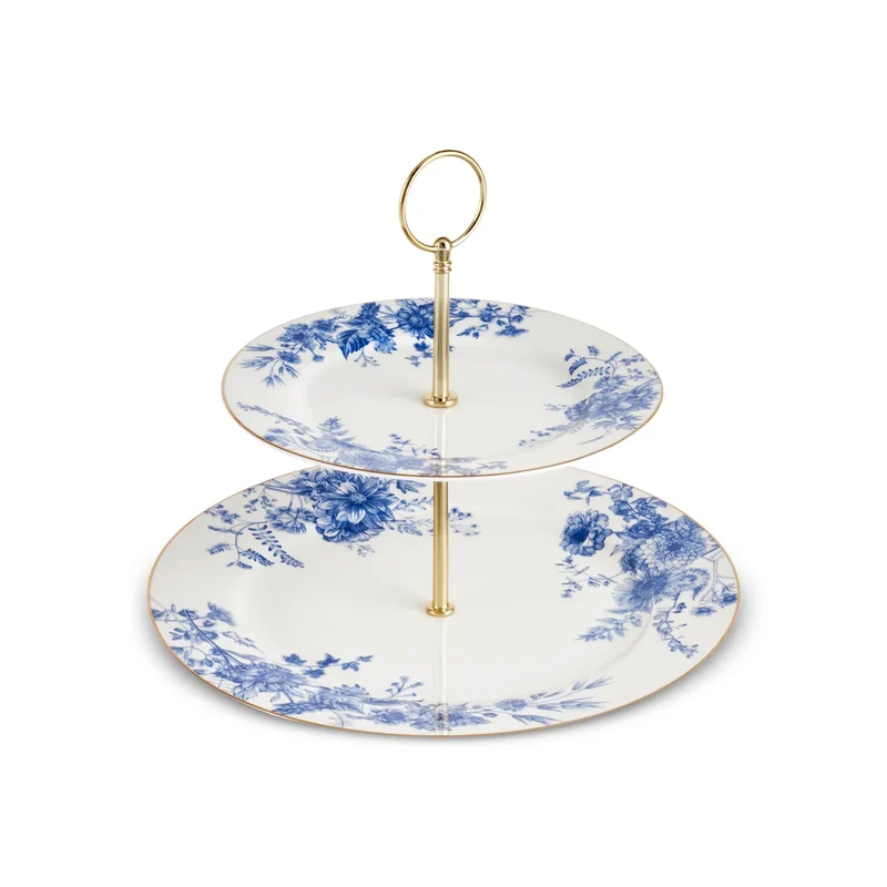 Karaca Delft 6 Kişilik 8 Parça Bone China Servis Seti, Mavi