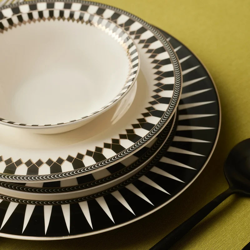 Karaca Elegance Bone Helsinki 24 Parça 6 Kişilik Yemek Takımı