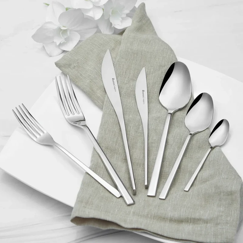 Karaca Elegance New Everest Platin 12 Kişilik 84 Parça Çatal Kaşık Bıçak Takımı
