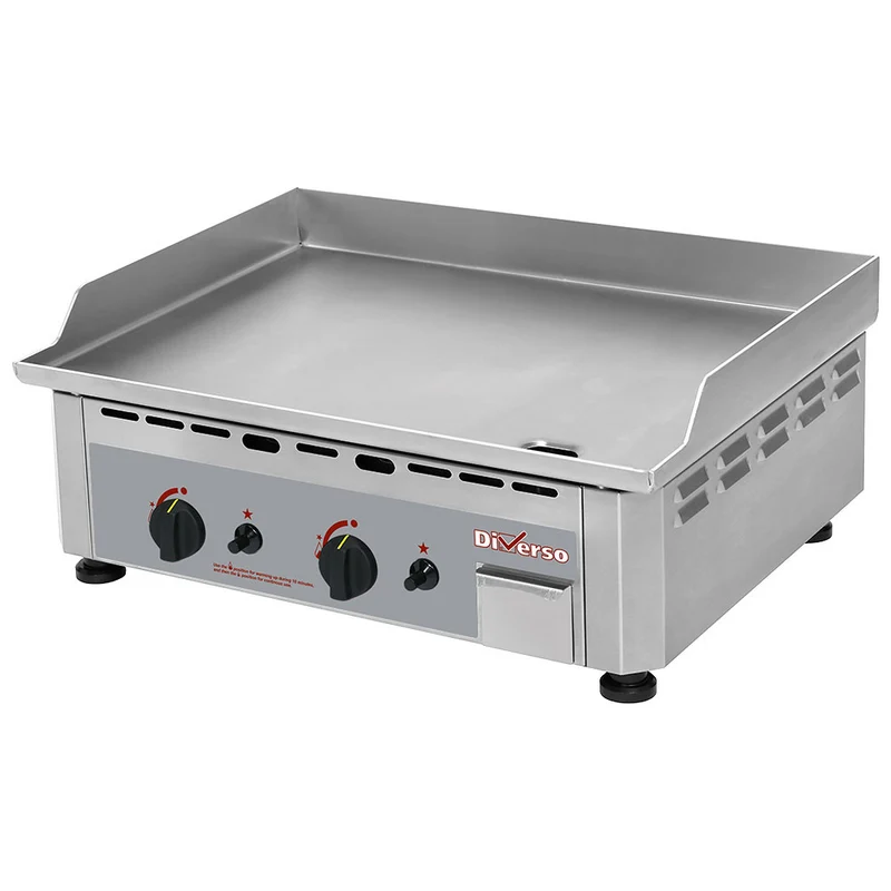 Gas Tischgrill, doppelt, rostfreier Stahl Oberfläche - WR-GP60-XC