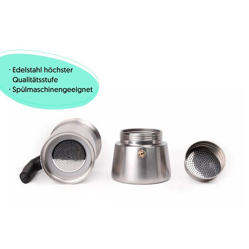 Groenenberg Edelstahl Espressokocher | 6 Tassen