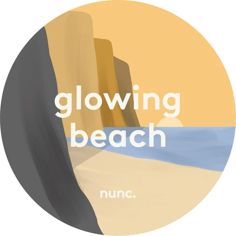 glowing beach