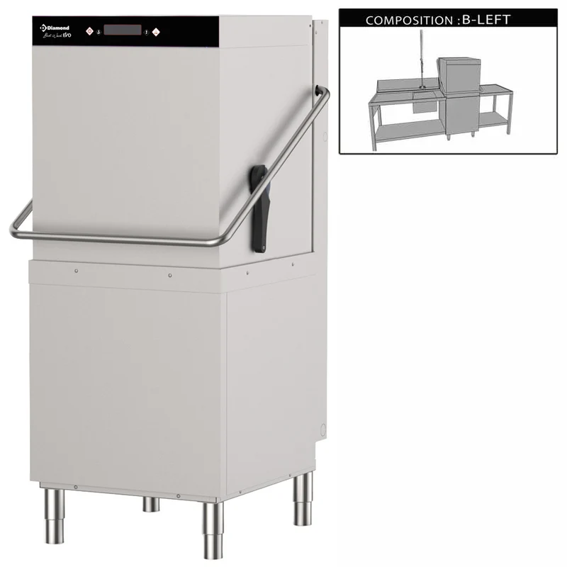 Durchschubspülmaschine komplett, bestehend aus : - DCS9/EV/B-S