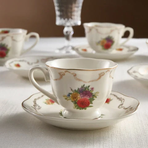 Karaca Antique 2 Kişilik 4 Parça Çay Fincanı Seti, 200 ml