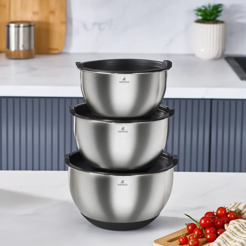 Karaca Blendbox 3'lü Karıştırma Seti, Inox