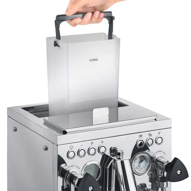 Siebträger-Espressomaschine Estessa, Edelstahl
