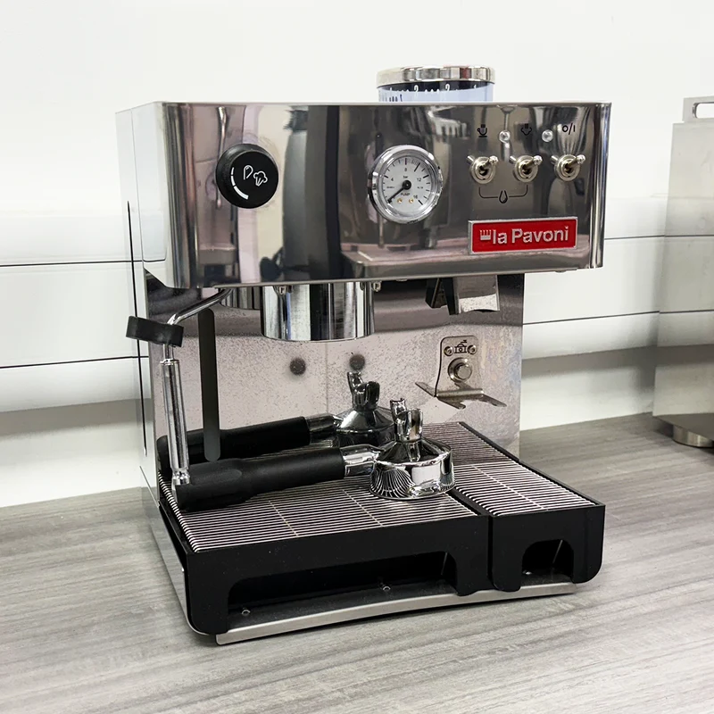 GRADED PRODUCT La Pavoni Combined Domus Bar Domestic Coffee Machine with Integrated Grinder Stainless Steel UK Plug LPCDMB02UK