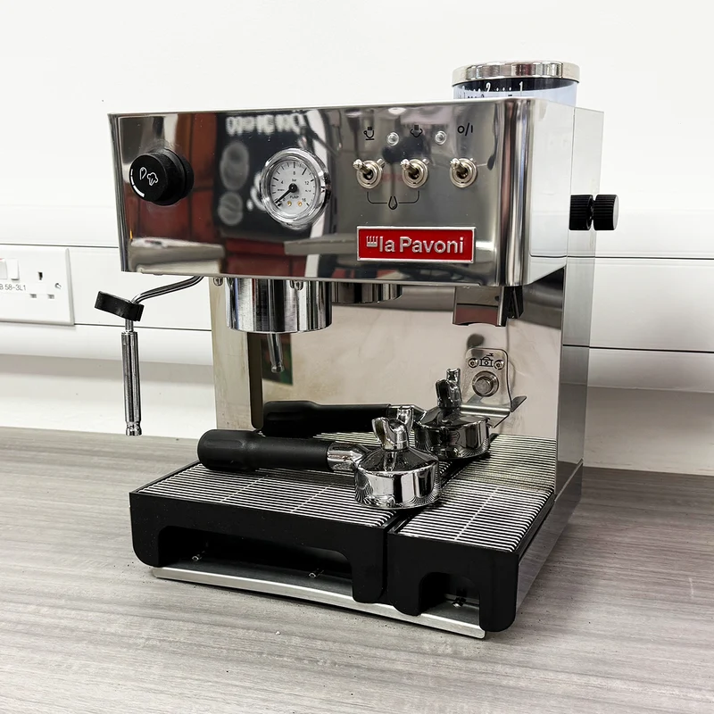 GRADED PRODUCT La Pavoni Combined Domus Bar Domestic Coffee Machine with Integrated Grinder Stainless Steel UK Plug LPCDMB02UK