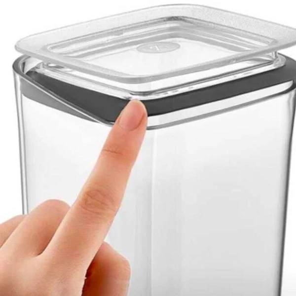 Vip Ahmet Sude Kare Saklama Kabı Seti 3x1200 ml | Vp-264 | Voorraadpotten Set