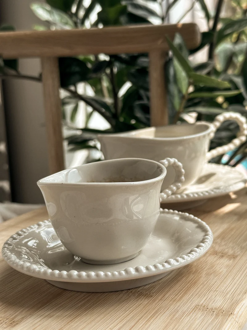Kadoland Palermo Turkse Koffie & Espresso Set 12 Parça | Bej