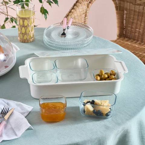Karaca Fleur 8 Parça Kahvaltı Takımı, Çok Renkli