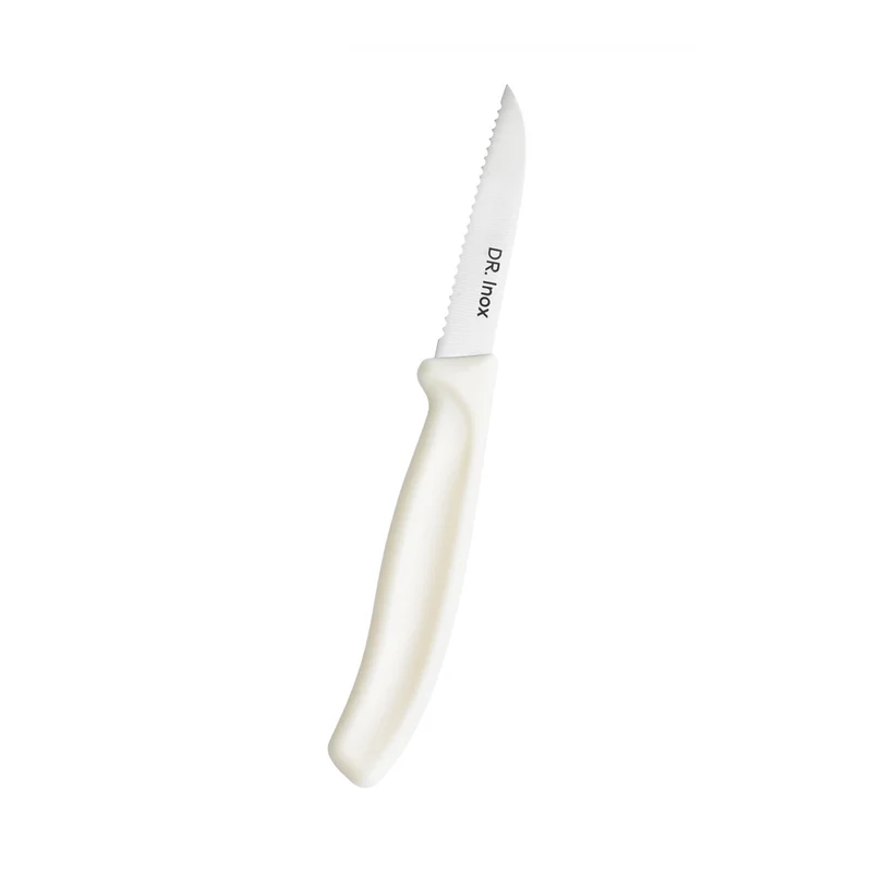Dr. Inox Wellenschliff-Schälmesser 19cm Creme