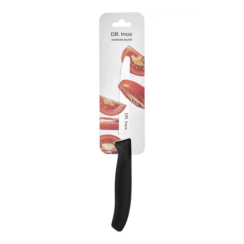 Dr. Inox Schwarzes Tomatenmesser 22cm