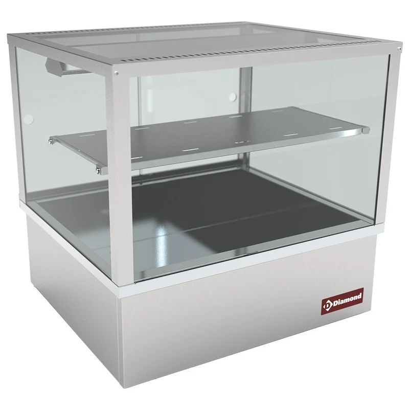 Wärmevitrine, Bain-Marie 2x GN 1/1 Panorama - VBME-2X