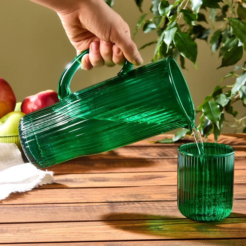 Karaca Zenith Glaskaraffe, 1L, Grün