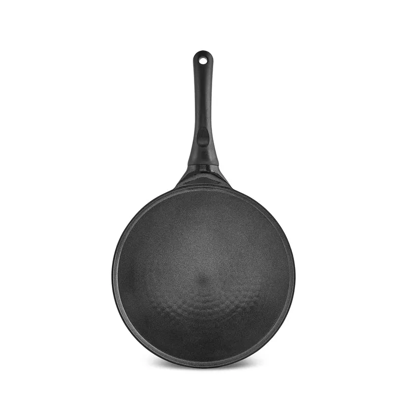 Karaca Fluffy Antiaanbak Crêpe- & Pannenkoekenpan met Keramische Coating, 26 cm, Siyah