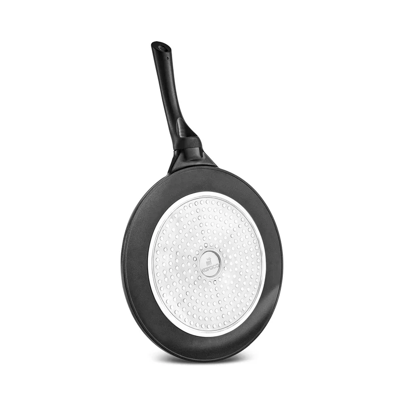 Karaca Fluffy Antiaanbak Crêpe- & Pannenkoekenpan met Keramische Coating, 26 cm, Siyah