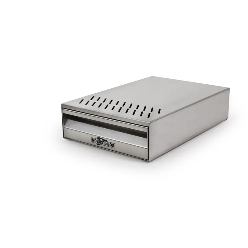 Robusta Box Stainless Steel Under Grinder Knock-Out Drawer - Small