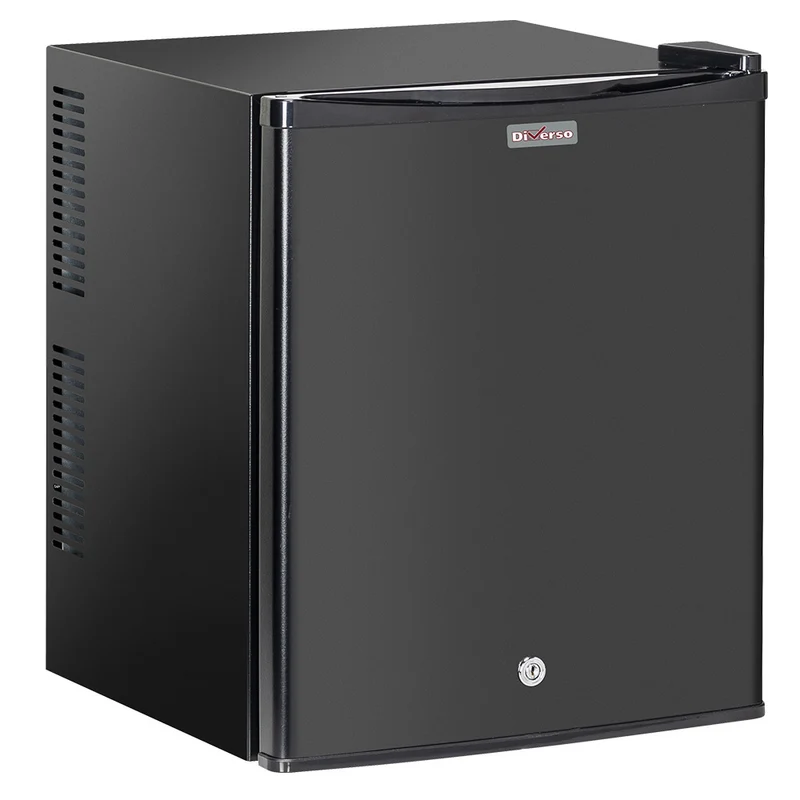 Hotelkühlschrank 26 Liter mit Volltür, abschließbar - Schwarz, WR-MBP1-26