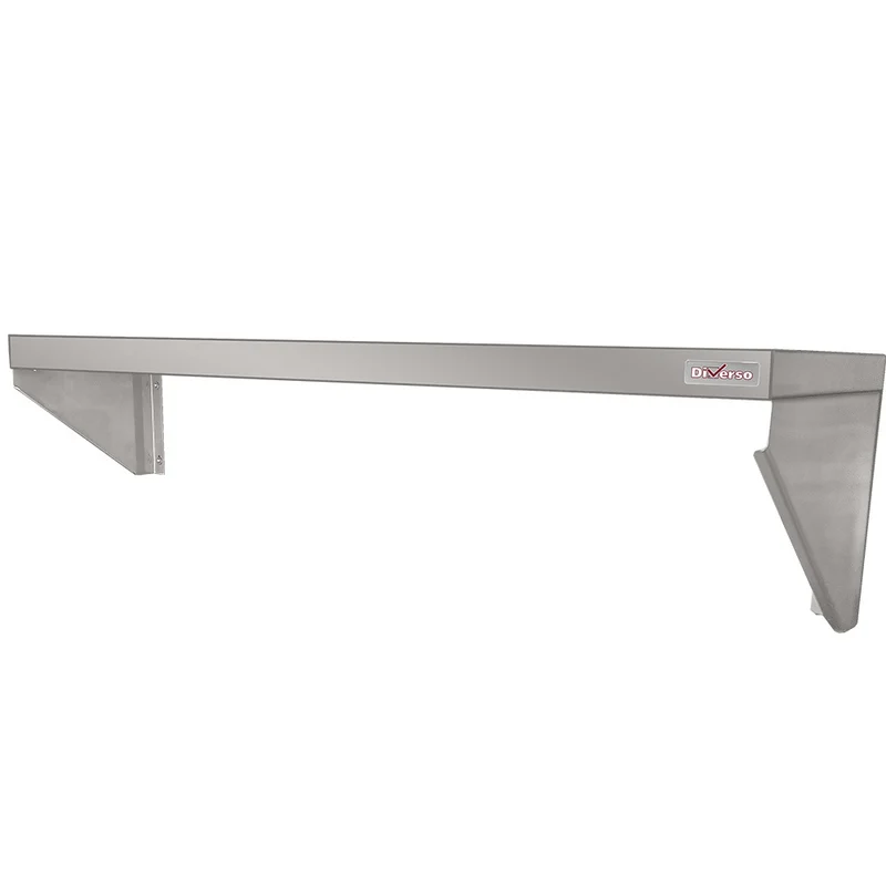 Gastro Wandboard Edelstahl , 1000 x 300 mm , Hohe Traglast, WR-M100/2C
