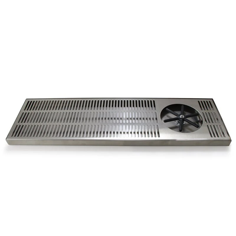 Krome Dispense Side Spray Glass Rinser Tray 610mm - C460