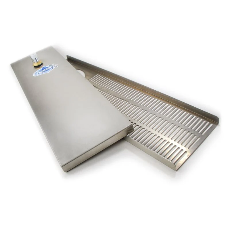 Krome Dispense Side Spray Glass Rinser Tray 610mm - C460