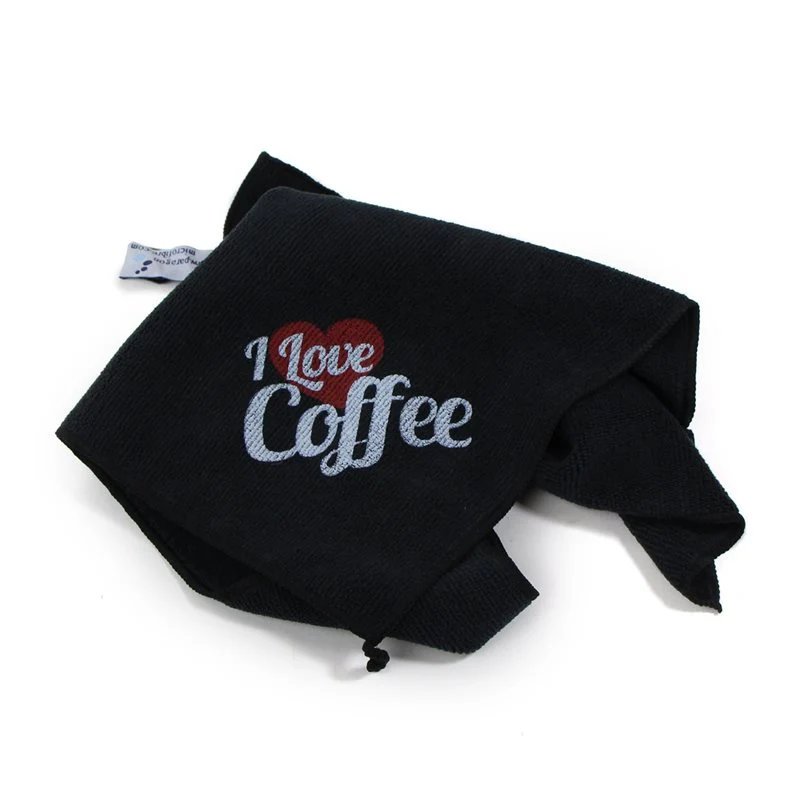 'I Love Coffee' Microfibre Cloth 40x40cm