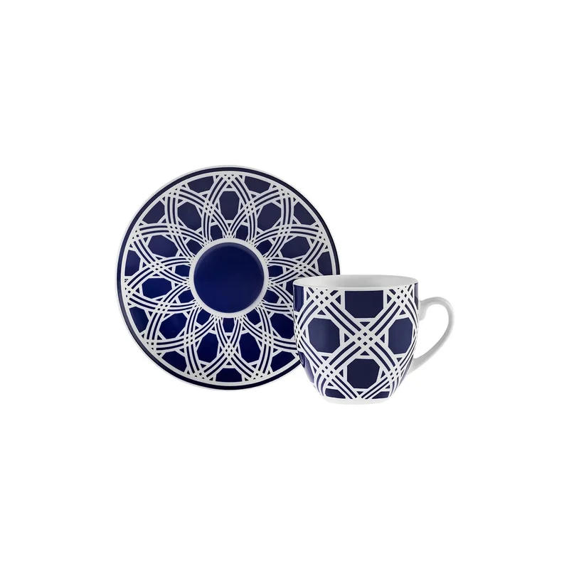 Karaca Doris Kaffeetassen-Set, 6 Personen, 90 ml