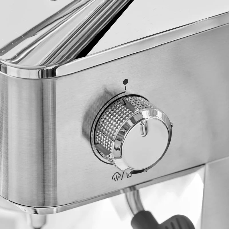 Karaca Coffee Art 1101 Milchaufschäumer, 20 Bar Druck, Espresso, Latte, Cappuccino, Americano Maschine 1,5L Inox