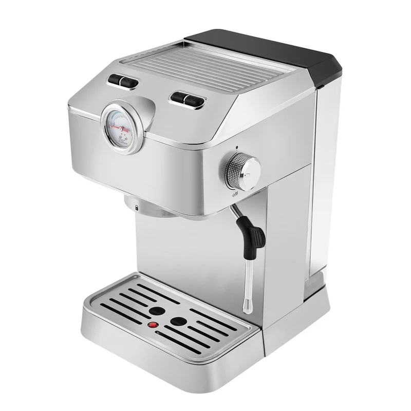 Karaca Coffee Art 1101 Milchaufschäumer, 20 Bar Druck, Espresso, Latte, Cappuccino, Americano Maschine 1,5L Inox