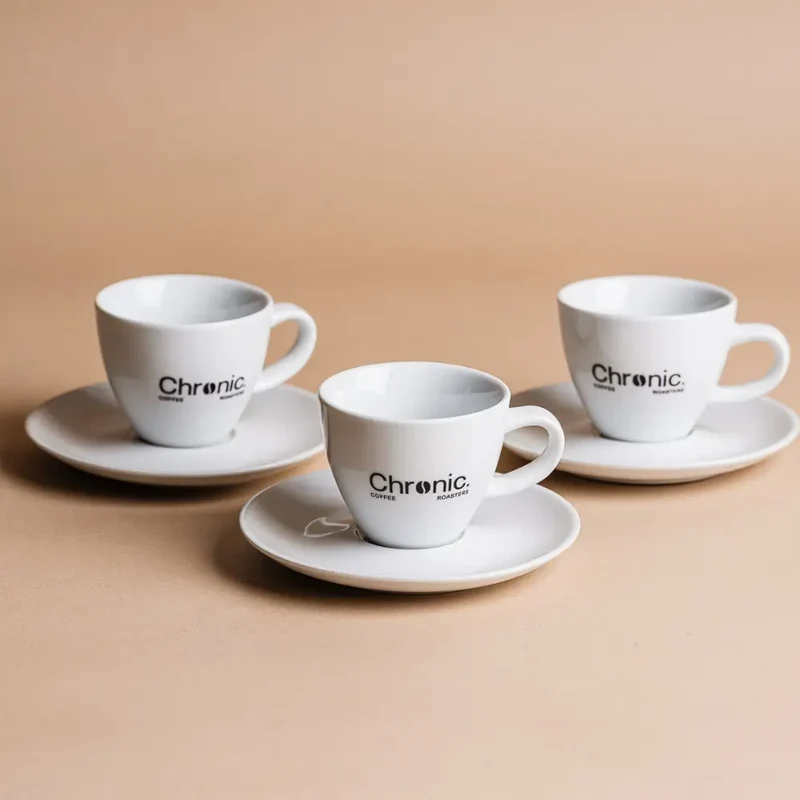 Cappuccino-Tassen-Set – 6-teilig mit Untertassen