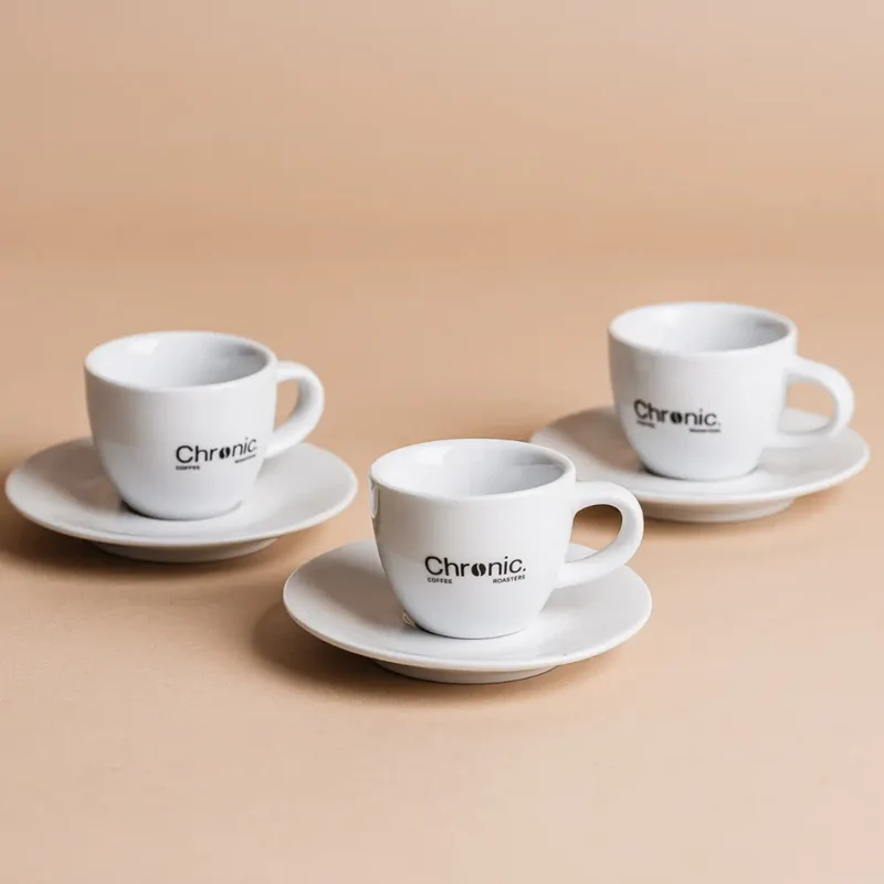 Espresso-Tassen-Set – 6-teilig mit Untertassen