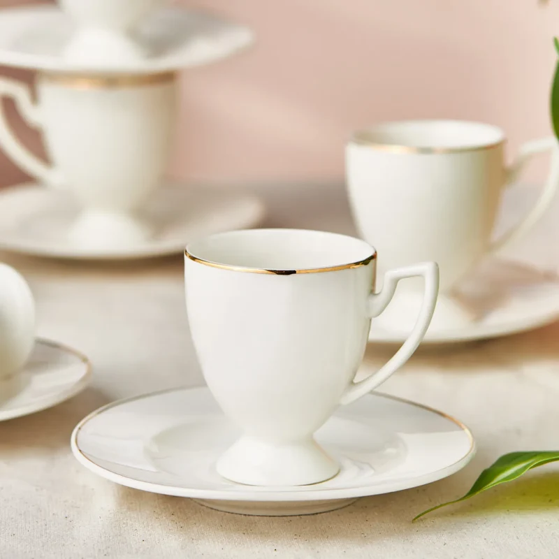 Karaca Boyoz Kaffeetassen-Set für 6 Personen, 85 ml