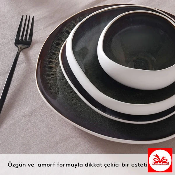 Karaca Earth Collection Galactic 55 Parça tafelservice için 12 Kişilik – Beyaz