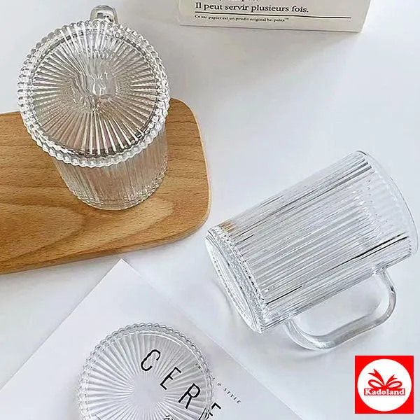 Bavary Ripple Kapaklı Cam Mug