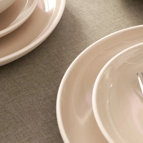 Karaca Abby 6 Kişilik 24 Parça Seramik Yemek Takımı Krem