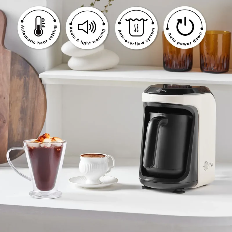 Karaca Hatır Hüps Turkse Koffiemaker en Melkopschuimer, 535 W, Krem