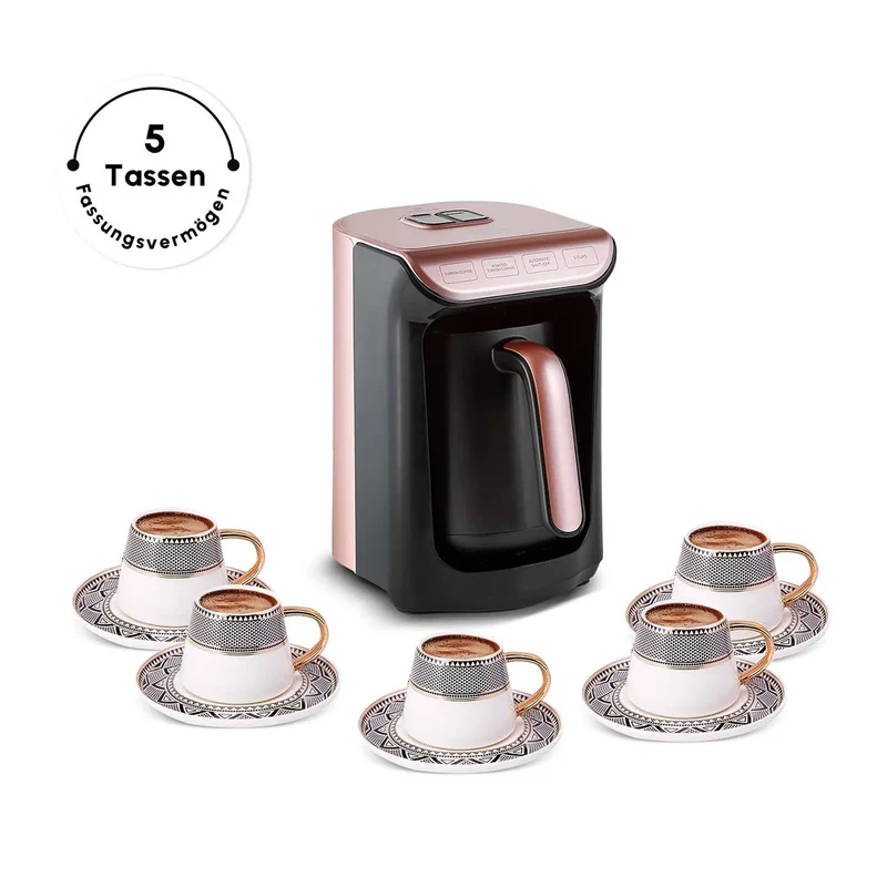 Karaca Hatır Kaffeemaschine mit Röstfunktion Rosenbeere