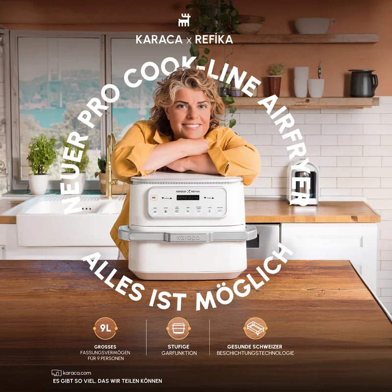Karaca Air Pro Cook x Refika Airfryer 9 L