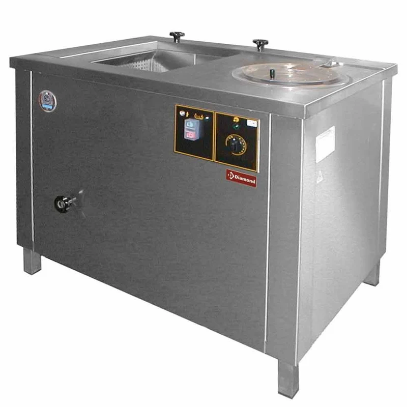 Professionelle Gemüsewaschmaschine & Salatschleuder , 100 L , Edelstahl, CLE-2C