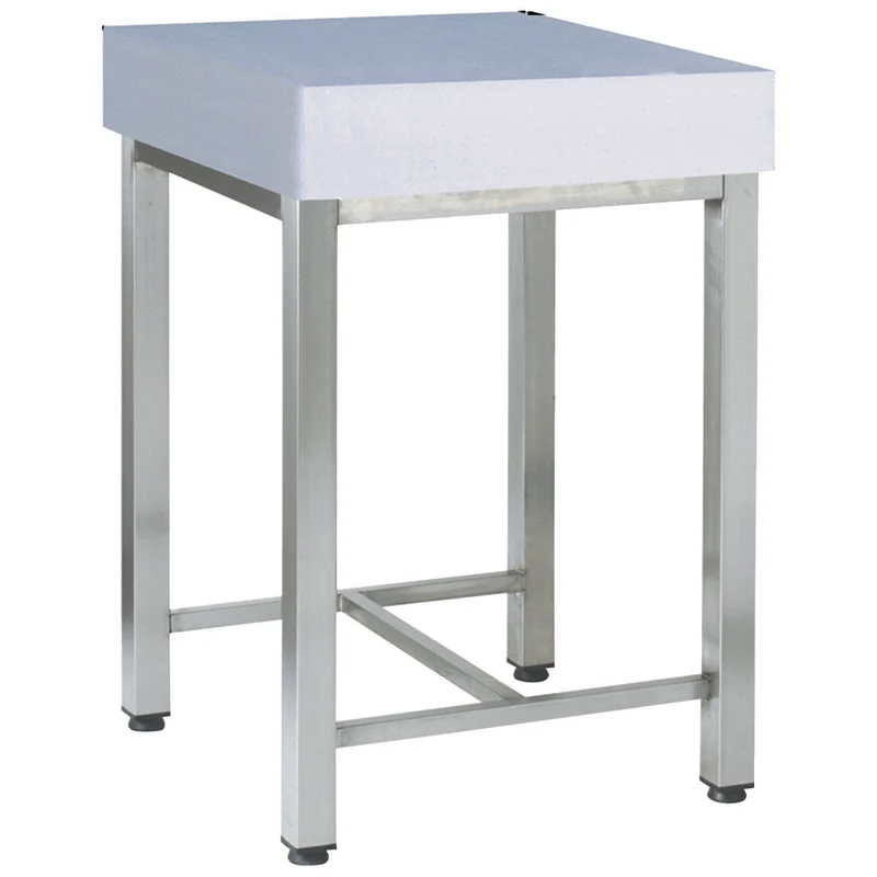 Profi Hackblock 500x500 mm , PE-Kunststoff mit Edelstahl-Untergestell, CIT5-BN