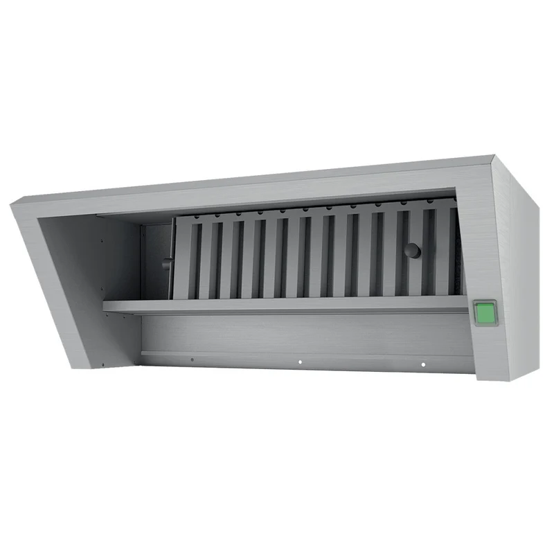 Professionelle Dampfkondensationshaube , 400 m³/h , Edelstahl CNS 18/10, HXF-CL/VP