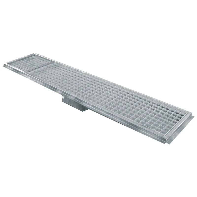 Edelstahl Kastenrinne 600x300 mm , Profi-Bodenablauf für Gastronomie, GS63-H