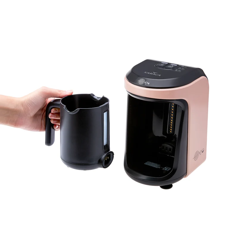 Karaca Hatır Hüps Kaffeemaschine für Türkischen Kaffee mit Milch Perlrosa