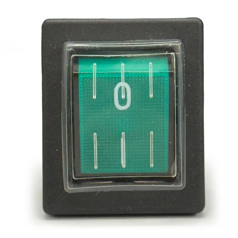 Mains Power Switch Green 16(4)A 250V