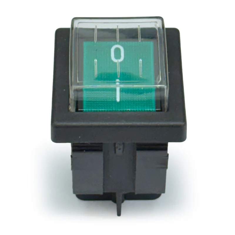 Mains Power Switch Green 16(4)A 250V
