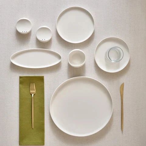 Karaca Bone China Olla 22 Parça 6 Kişilik Kahvaltı Seti, Beyaz
