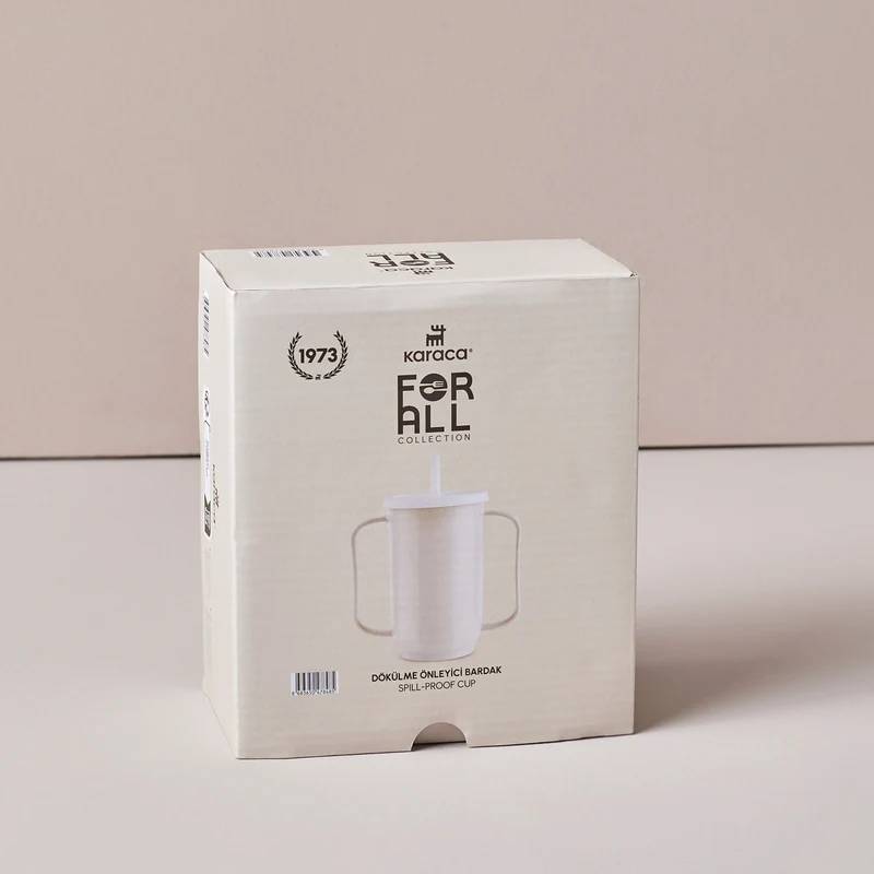 Karaca For All Becher mit Ergonomischen Doppelgriffen, 350 ml
