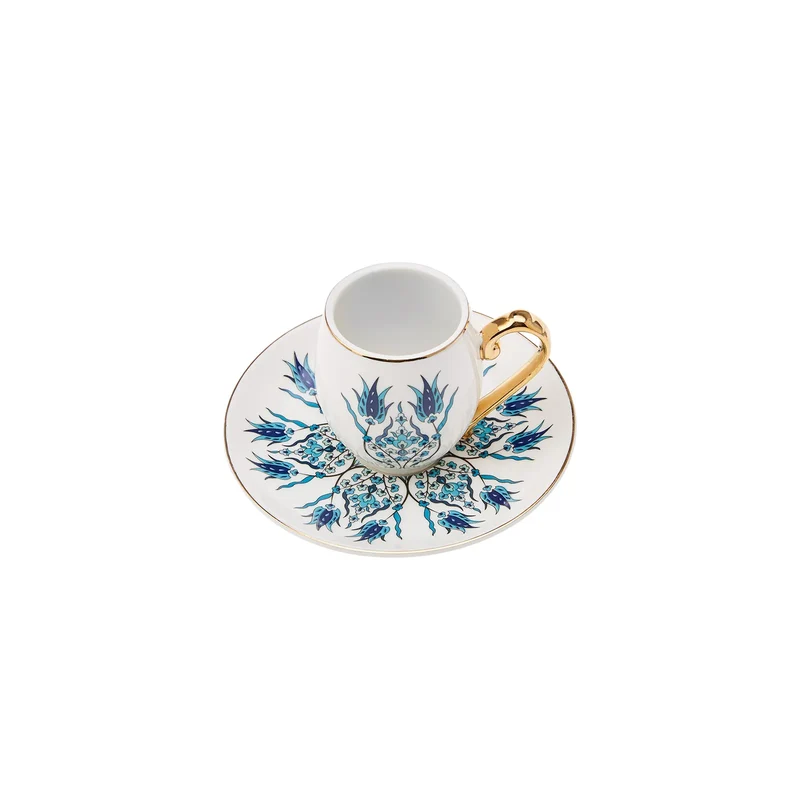 Karaca İznik Kaffeeservice für 6 Personen, 80 ml