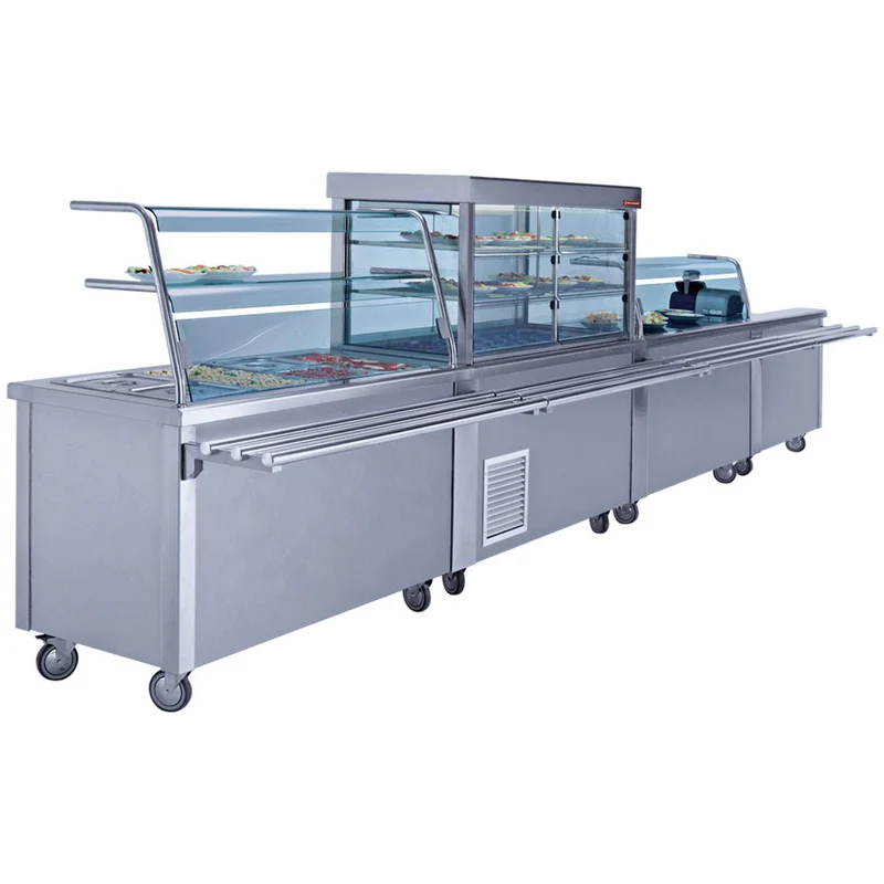 Professioneller Warmhalteschrank mit Glaskeramik-Heizplatte , 1200 mm, VC12